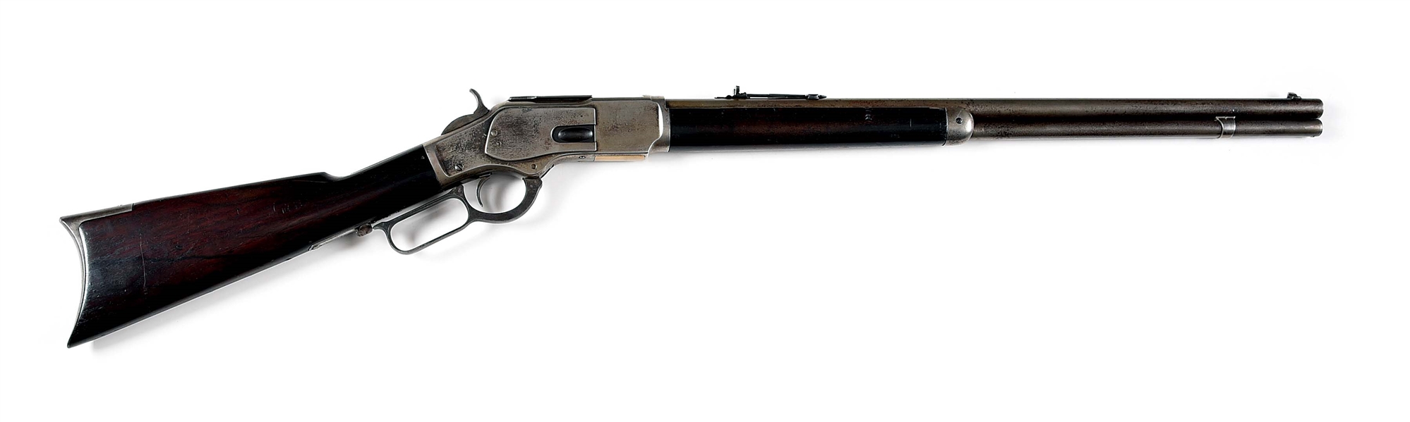 (A) WINCHESTER MODEL 1873 LEVER ACTION RIFLE. 
