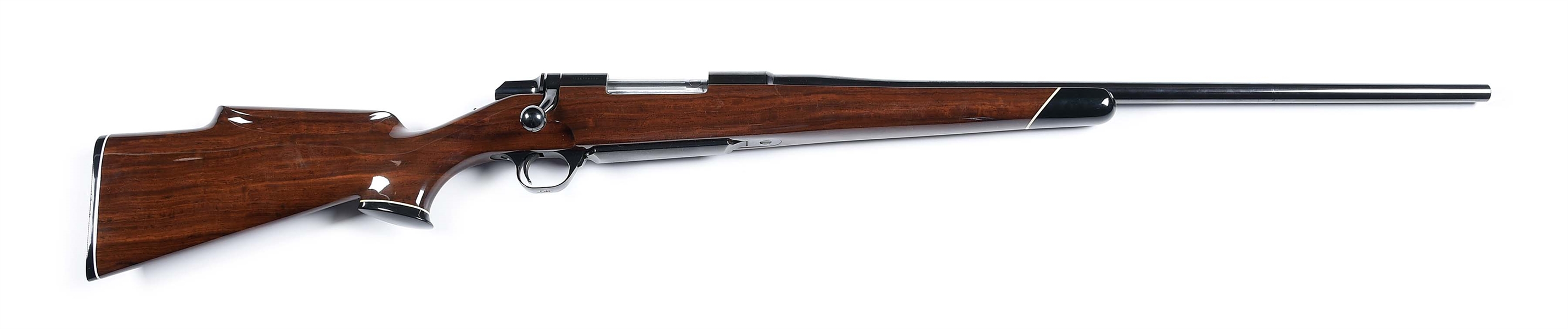 (M) BROWNING BBR BOLT ACTION RIFLE WITH LEAD WOOD STOCK.