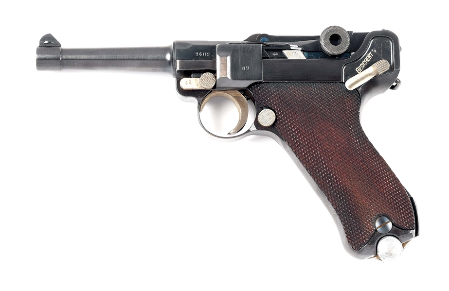 PRE-WAR MAUSER G-DATE S/42 CODE P.08 LUGER SEMI-AUTOMATIC PISTOL WITH SEAR SAFETY 