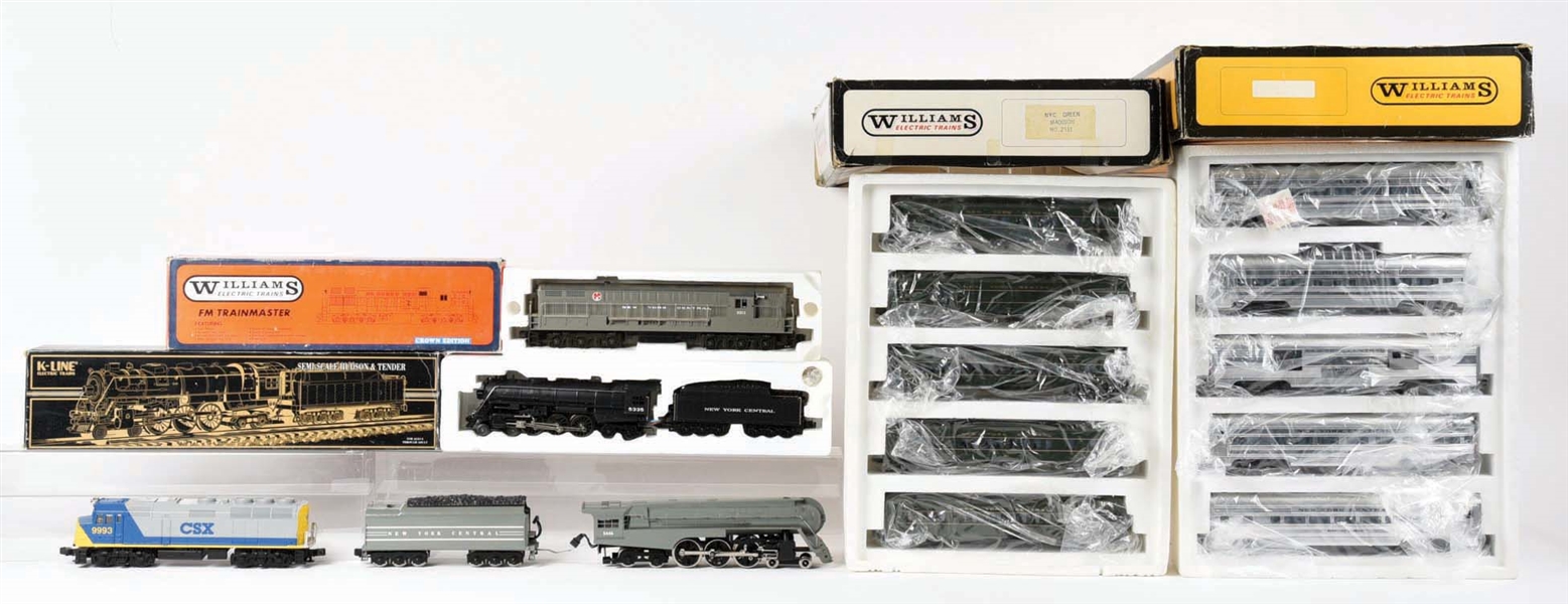 LOT OF 6: MAINLY WILLIAMS O-GAUGE LOCOMOTIVES.