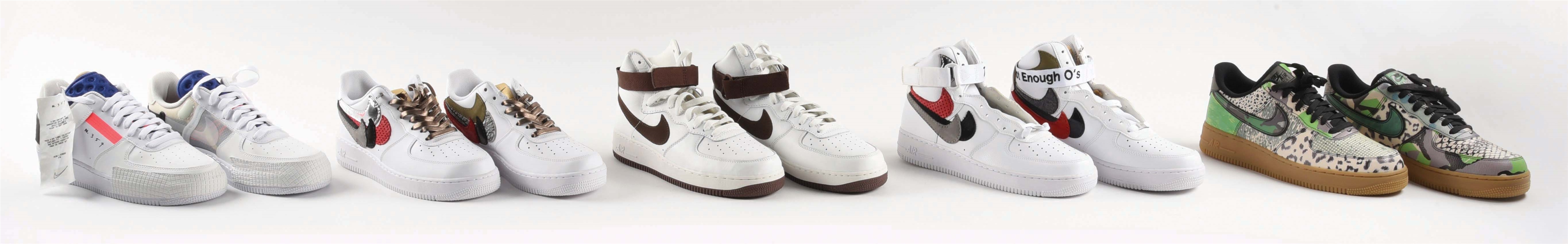 LOT OF 5: AIR FORCE ONES.