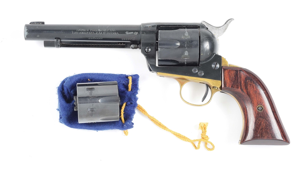(M) HAWES FIREARMS CO. WESTERN SIXSHOOTER REVOLVER WITH EXTRA CYLINDER