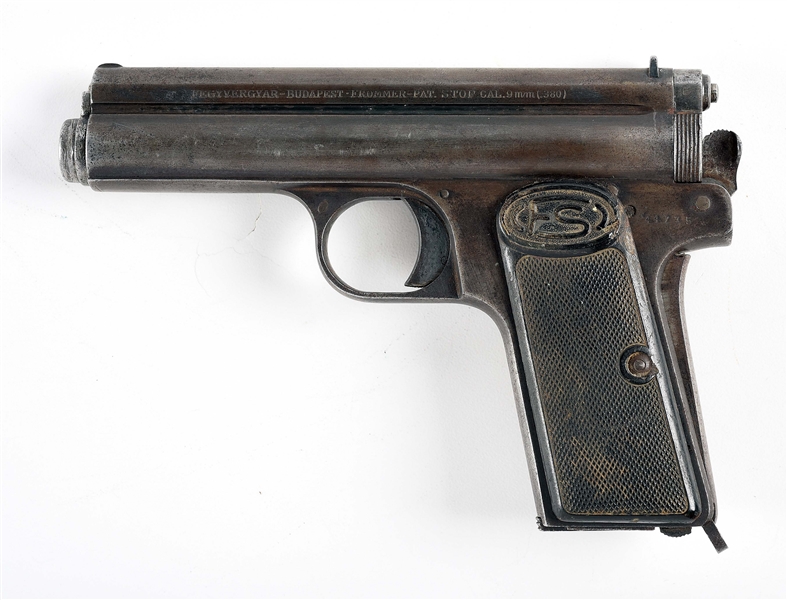 (C) HUNGARIAN FROMMER STOP SEMI-AUTOMATIC PISTOL.