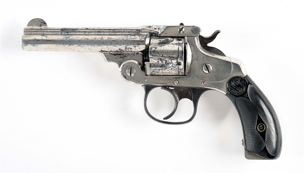 (C) SMITH AND WESSON .32 DOUBLE ACTION REVOLVER. 