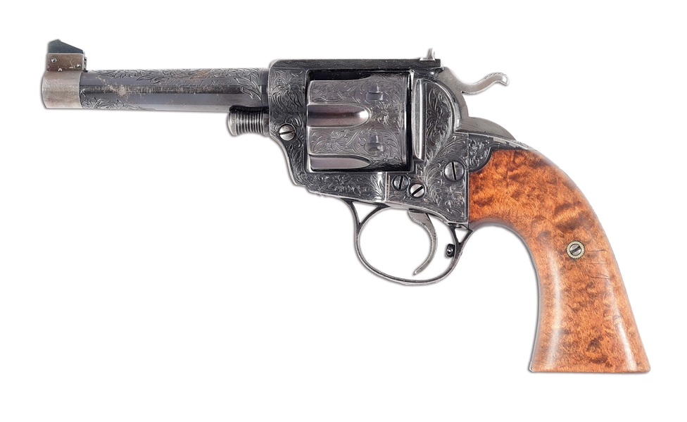 (C) IMPORTANT ENGRAVED CROFT-KEITH SEDGLEY REMODELED COLT BISLEY FEATHERWEIGHT SINGLE ACTION REVOLVER NO. 4.