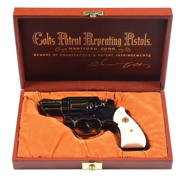 (M) S. KAMYK SIGNED COLT CUSTOM SHOP LAWMAN MK III .357 MAGNUM DOUBLE ACTION REVOLVER WITH CASE (1978).