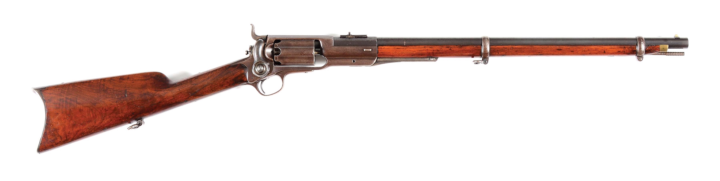 (A) COLT MODEL 1855 FULL STOCK SPORTING PERCUSSION RIFLE.