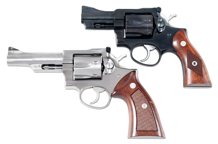 (M) LOT OF 2: RUGER SECURITY-SIX .357 MAGNUM DOUBLE ACTION REVOLVERS.