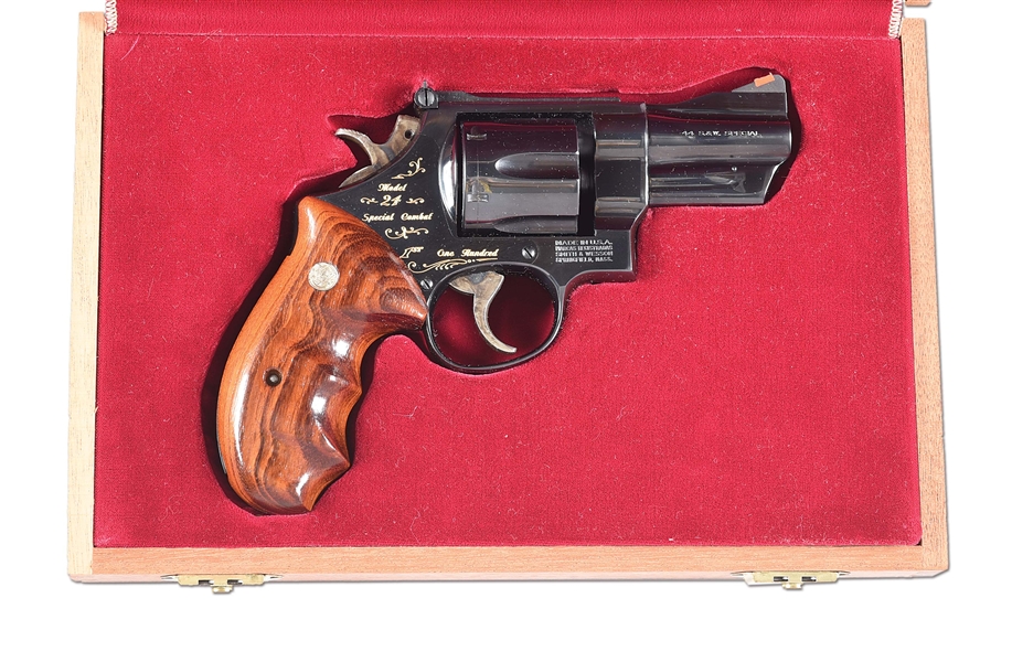(M) CASED SMITH & WESSON 24-3 SPECIAL COMBAT DOUBLE ACTION REVOLVER.