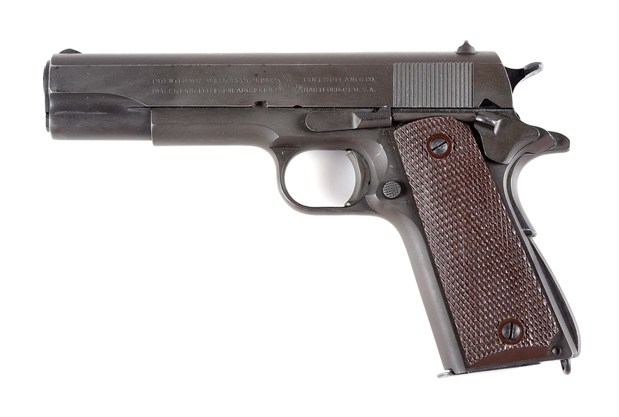 (C) COLT 1911A1 .45 ACP SEMI-AUTOMATIC PISTOL WITH BRITISH LEND-LEASE MARKS.