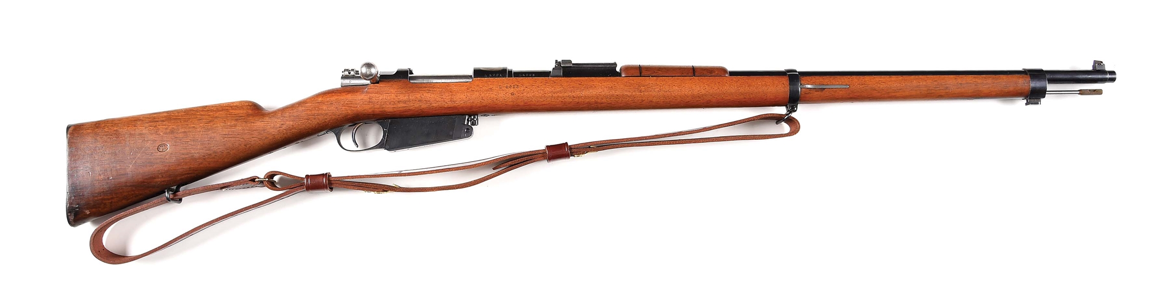 (A) FINE LOEWE ARGENTINE MODEL 1891 MAUSER BOLT ACTION RIFLE WITH AMMUNITION.
