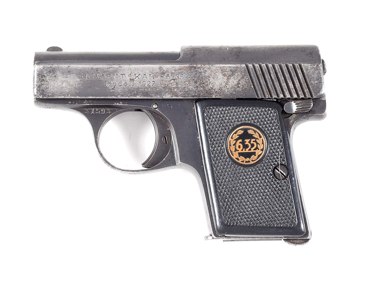(C) AUGUST MENZ LILIPUT MODEL 1927 SEMI-AUTOMATIC POCKET PISTOL WITH HOLSTER.