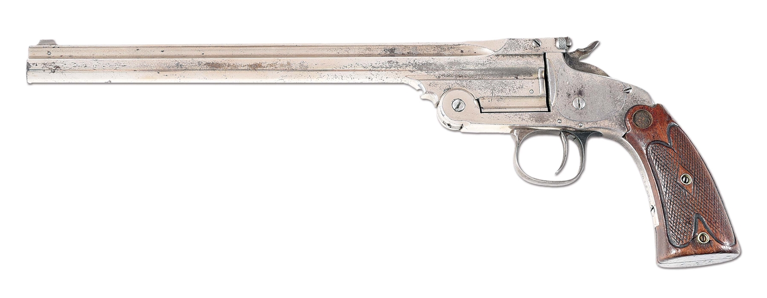 (C) SMITH & WESSON FIRST MODEL 1891 SINGLE SHOT TARGET PISTOL.