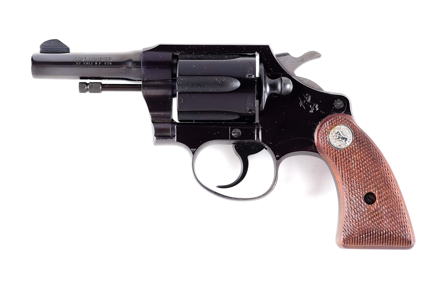 (C) COLT COURIER DOUBLE ACTION REVOLVER WITH BOX.