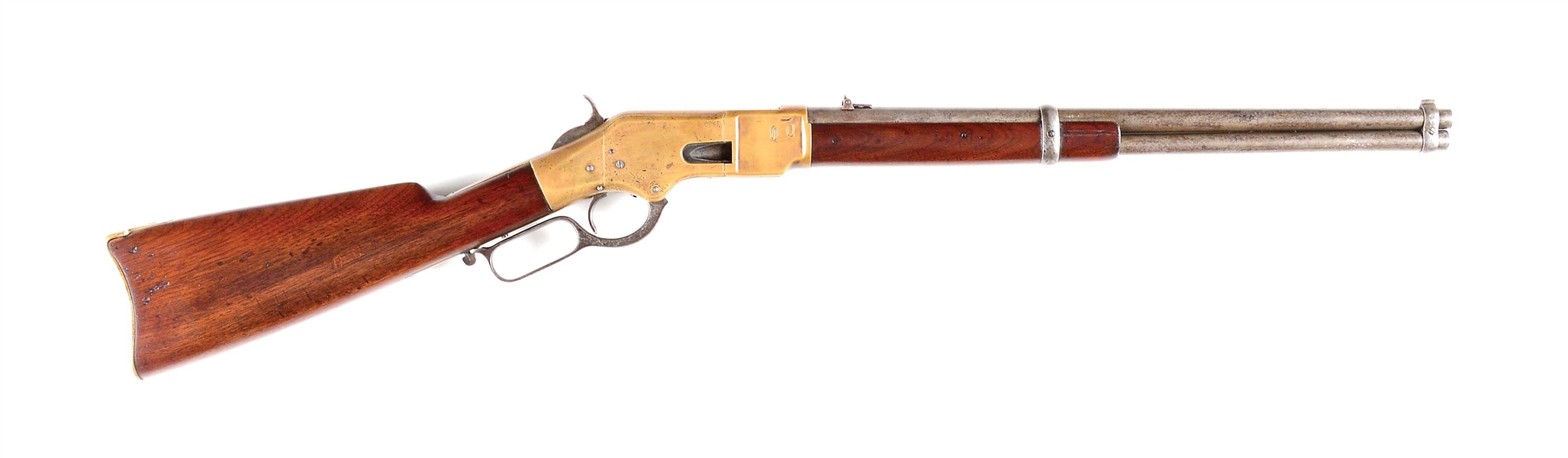 (A) WINCHESTER 1866 LEVER ACTION SADDLE RING CARBINE.