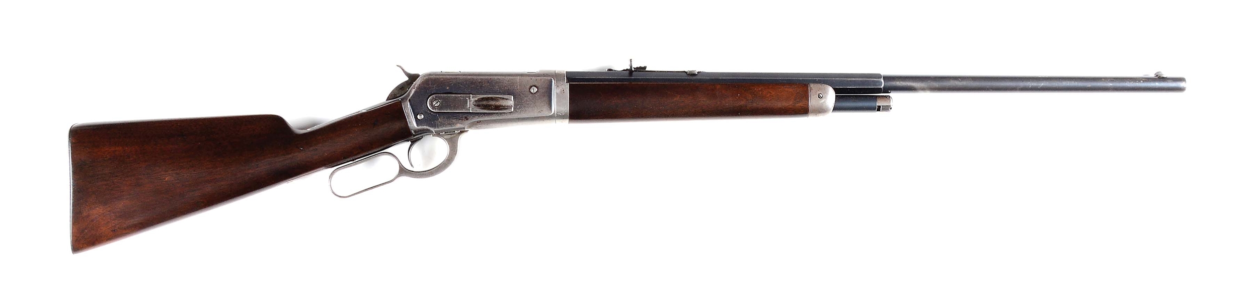 (C) WINCHESTER MODEL 1886 SPECIAL ORDER LEVER ACTION RIFLE.
