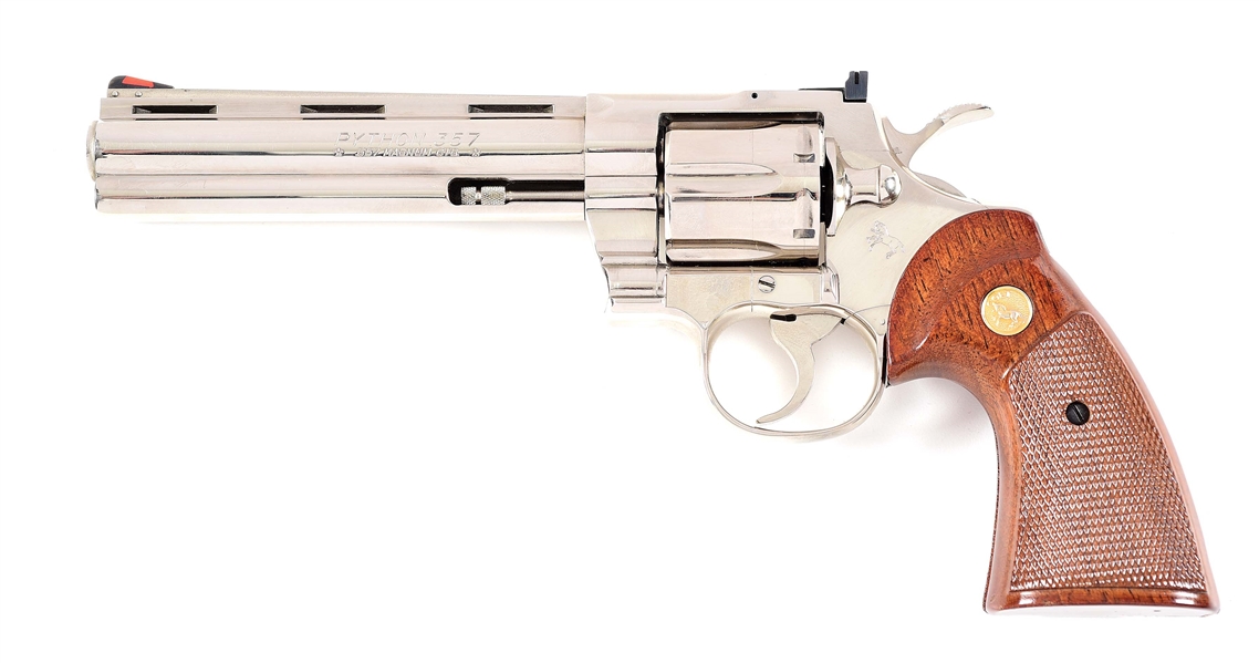 (M) COLT PYTHON DOUBLE ACTION REVOLVER WITH BOX.