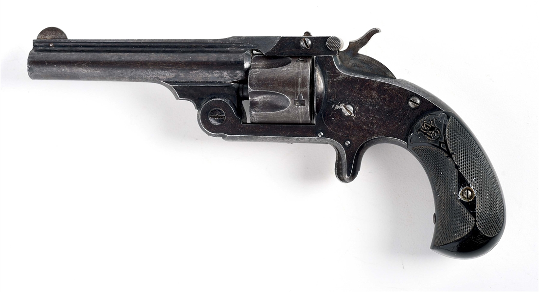 (A) SMITH AND WESSON 32 TOP BREAK SINGLE ACTION REVOLVER. 