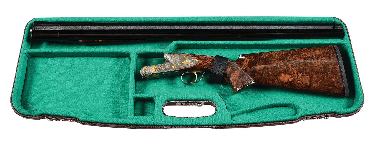 (M) PERAZZI DC12 DOUBLE BARREL SHOTGUN WITH CASE.