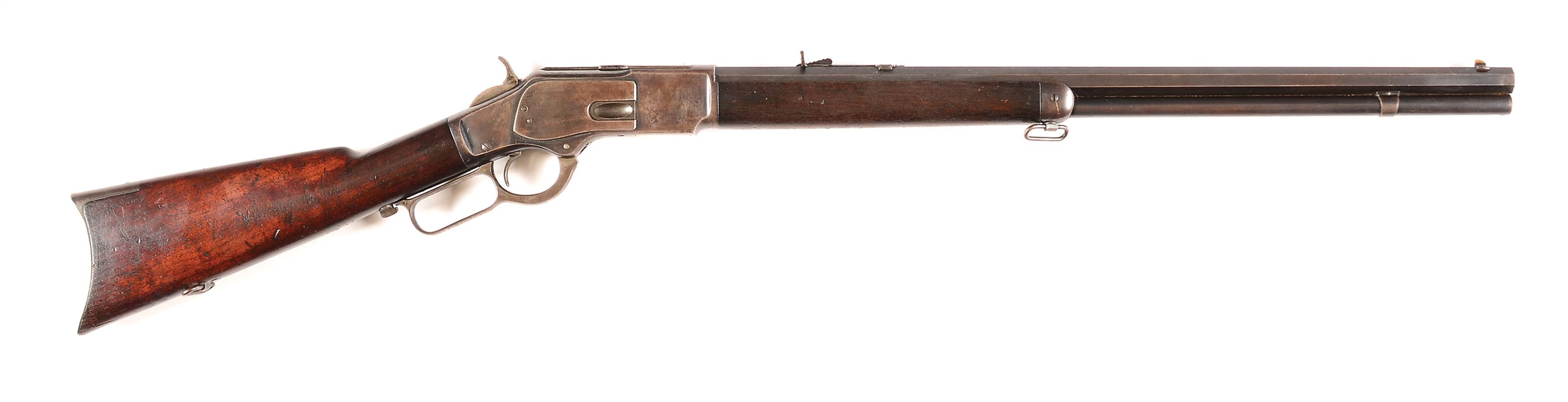 (A) EXTREMELY RARE ATLANTA POLICE WINCHESTER MODEL 1873 LEVER ACTION RIFLE (1890).