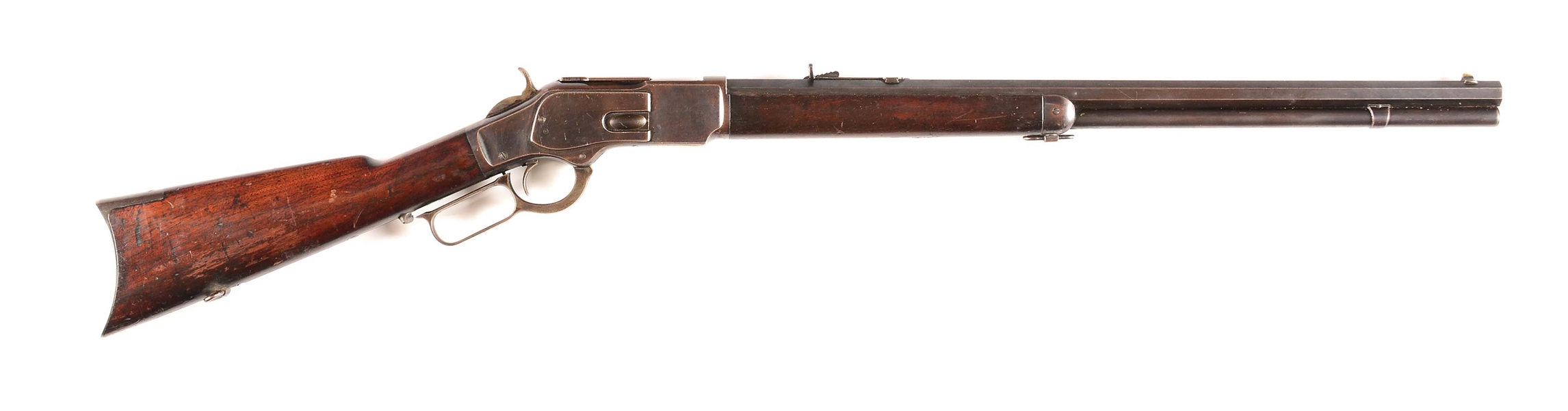 (A) EXTREMELY RARE ATLANTA POLICE WINCHESTER MODEL 1873 LEVER RIFLE (1889).