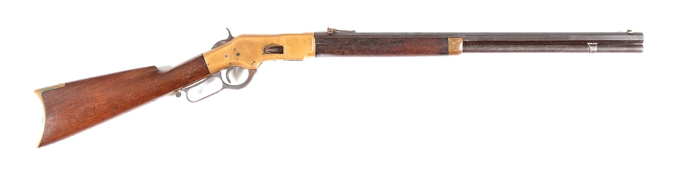 (A) 2ND MODEL WINCHESTER MODEL 1866 LEVER ACTION RIFLE (1870).