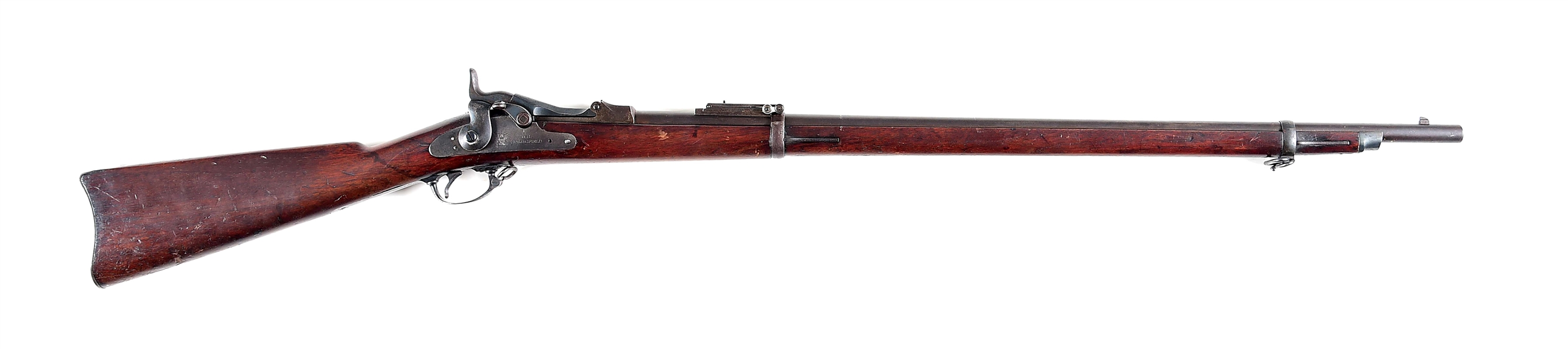 (A) SPRINGFIELD MODEL 1884 TRAPDOOR .45-70 SINGLE SHOT RIFLE