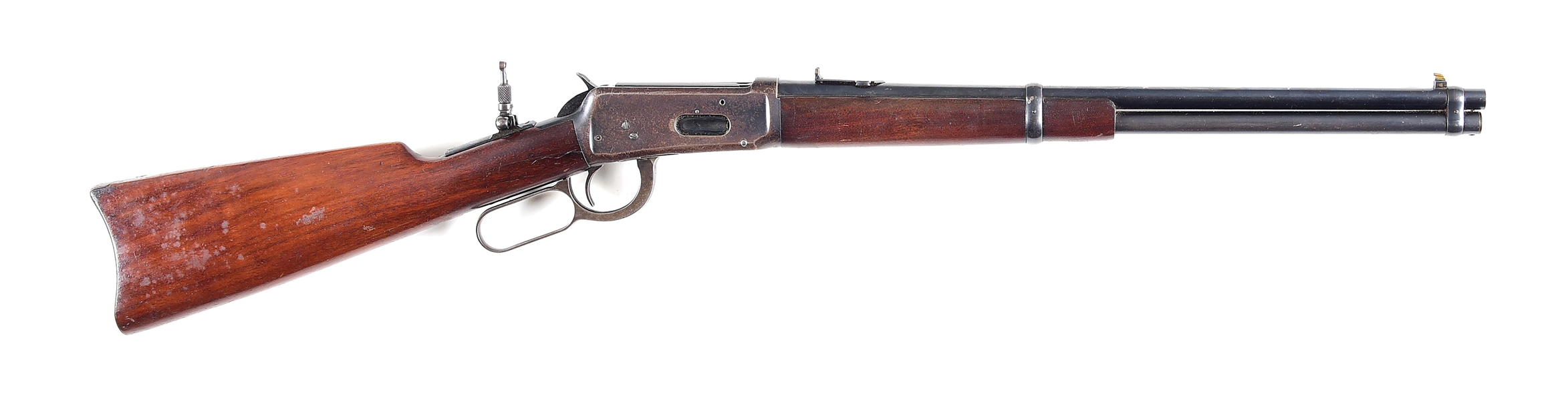 (C) WINCHESTER MODEL 94 LEVER ACTION SADDLE RING CARBINE (1924).