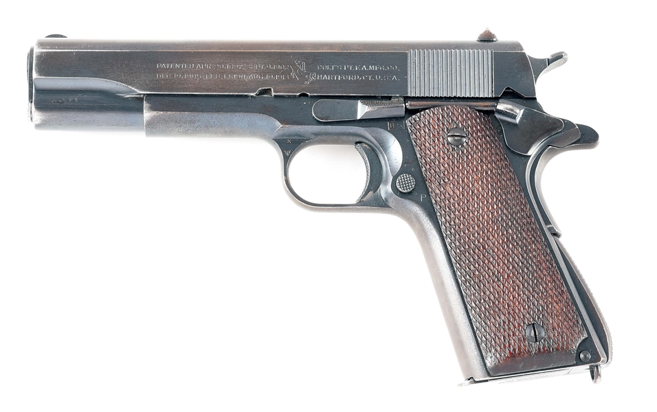 (C) COLT 1911A1 .45 ACP SEMI-AUTOMATIC PISTOL INSPECTED BY ROBERT SEARS (1941).