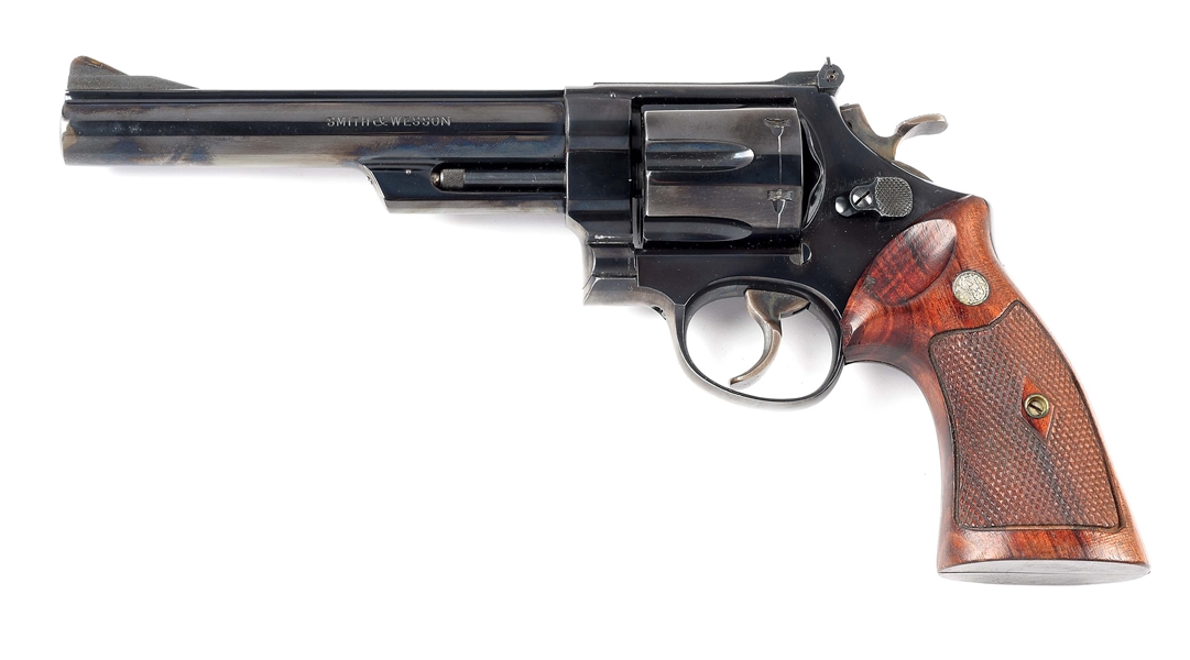 (C) SMITH AND WESSON PRE-MODEL 29 .44 MAGNUM DOUBLE ACTION REVOLVER.