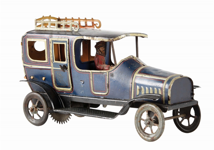 GERMAN TIN LITHO WIND-UP AUTOMOBILE TOY.