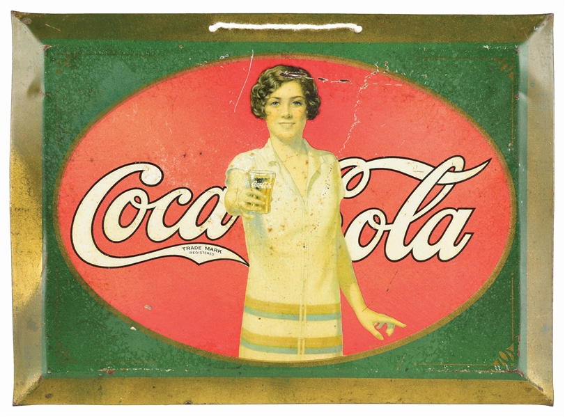 BEVELED EDGE TOC SIGN FOR COCA-COLA ADVERTISING. 