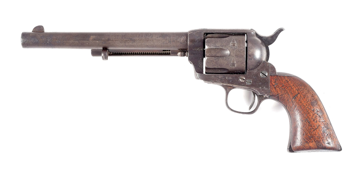 (A) DFC INSPECTED COLT US CAVALRY SINGLE ACTION ARMY REVOLVER (1882).