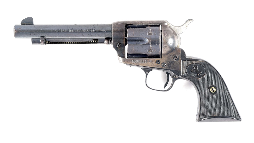 (C) COLT FRONTIER SIX SHOOTER SINGLE ACTION REVOLVER (1921).