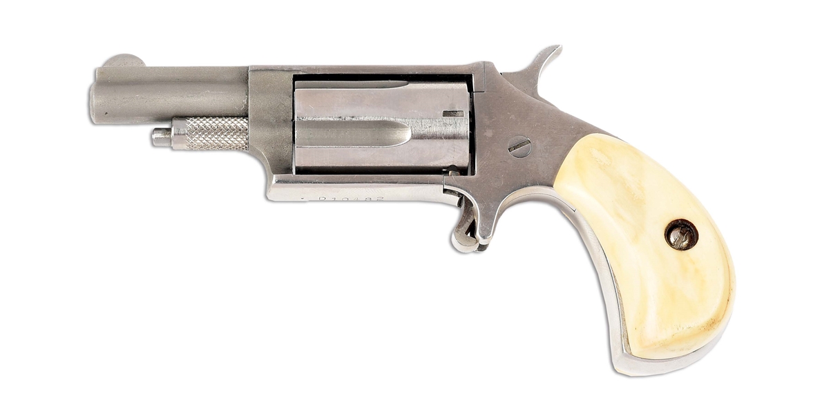 (M) STAINLESS NORTH AMERICAN ARMS .22 MAGNUM MINI REVOLVER.