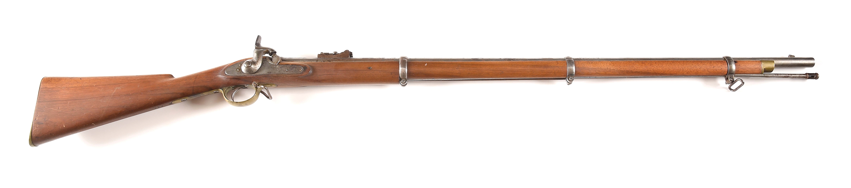 (A) ENFIELD PERCUSSION MUSKET MADE BY WILKINSON.