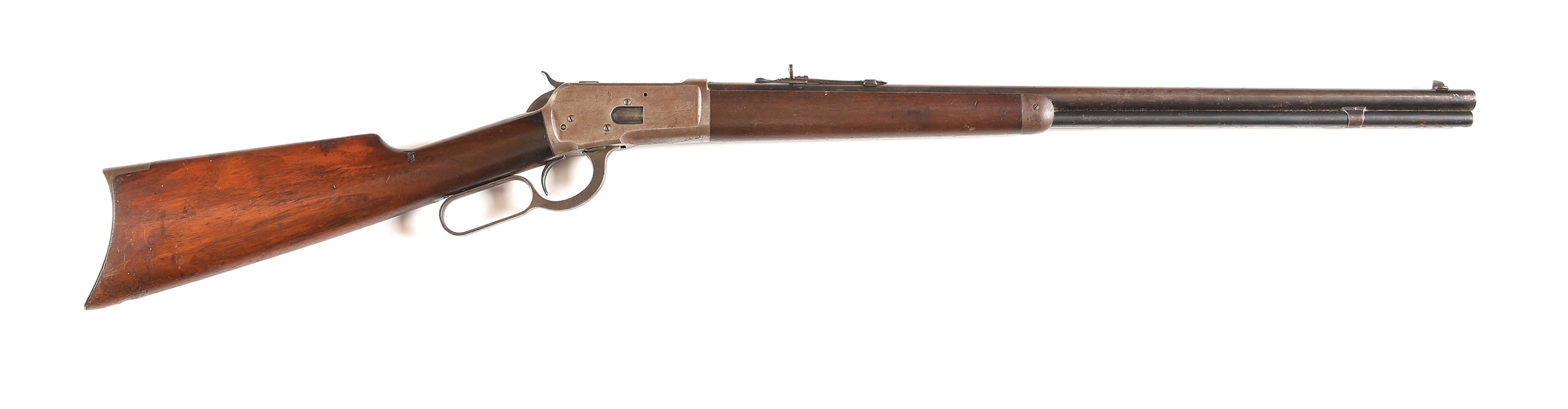 (C) WINCHESTER MODEL 1892 LEVER ACTION RIFLE (1914).
