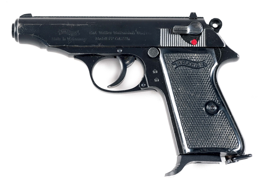 (M) BRITISH L66A1 WALTHER PP .22 LR SEMI-AUTOMATIC PISTOL, USED DURING THE TROUBLES IN NORTHERN IRELAND.