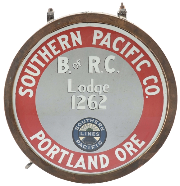 SOUTHERN PACIFIC PASSENGER CAR TAIL SIGN.