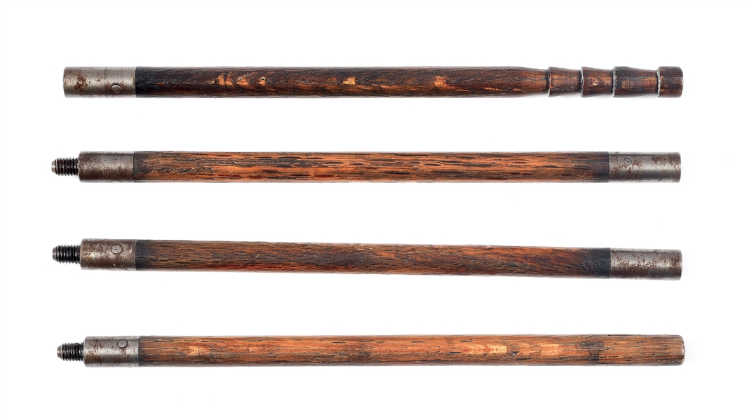 EARLY 4 PIECE HENRY HICKORY CLEANING ROD.