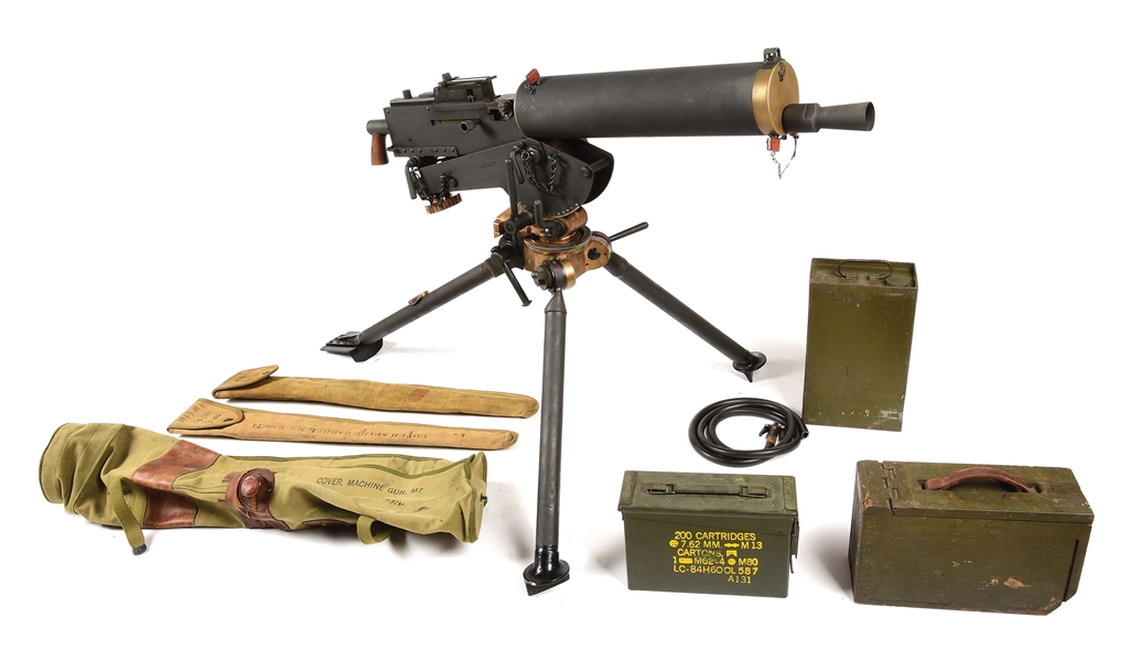 (N) OZARK MOUNTAIN ARSENAL MODEL 1917A1 MACHINE GUN WITH ACCESSORIES (FULLY TRANSFERABLE).