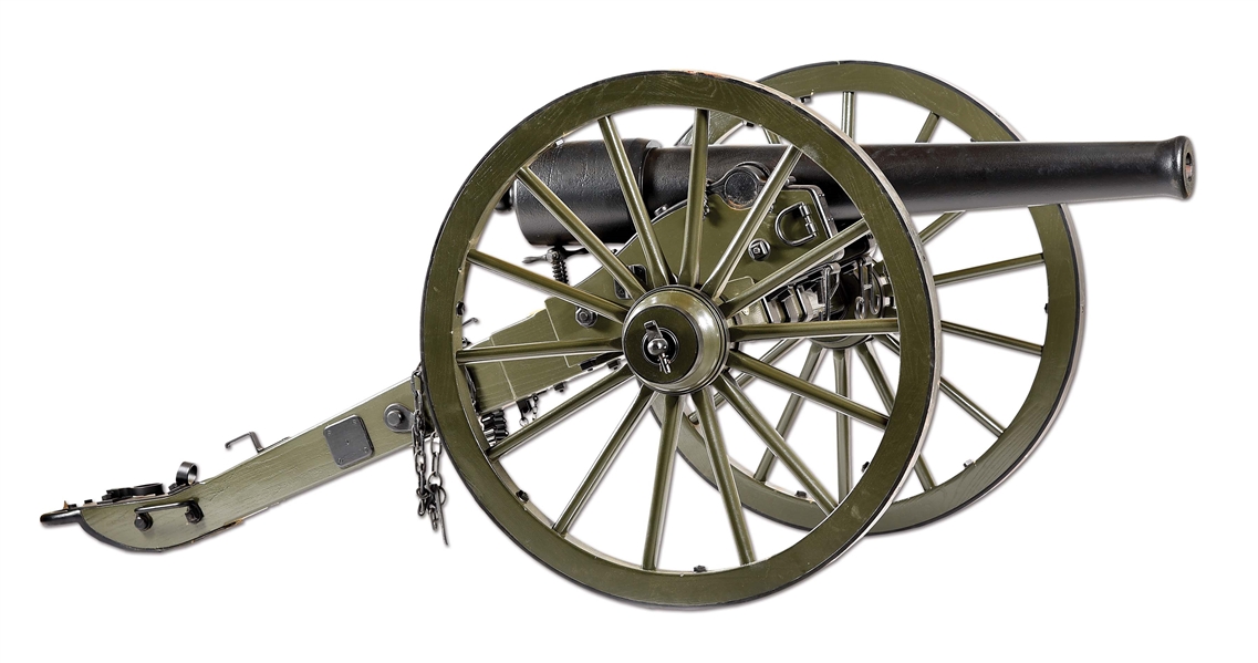 (A) OUTSTANDING ATTRACTIVE AND EXTREMELY DESIREABLE AMERICAN CIVIL WAR CONFEDERATE TREDEGAR MAUFACTURED 10 POUNDER PARROT RIFLE CANNON.