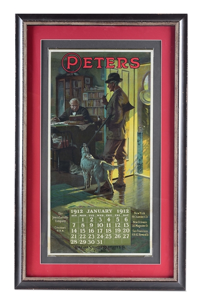 PETERS 1912 CALENDAR.