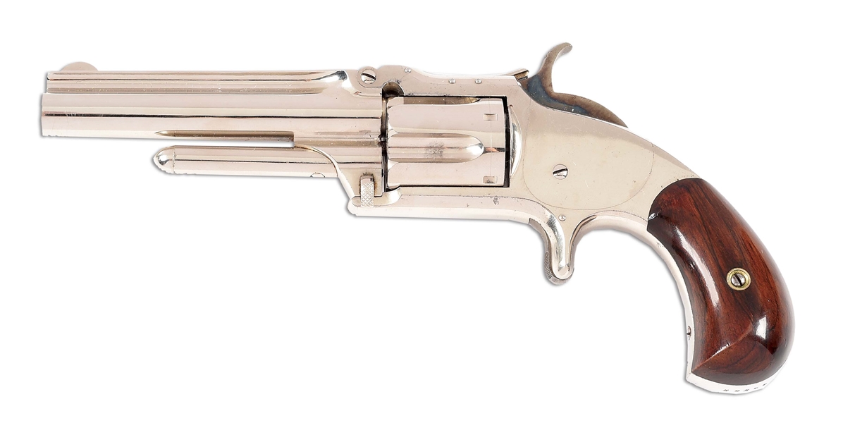 (A) VERY FINE SMITH & WESSON NUMBER 1 - 1/2 SINGLE ACTION REVOLVER.