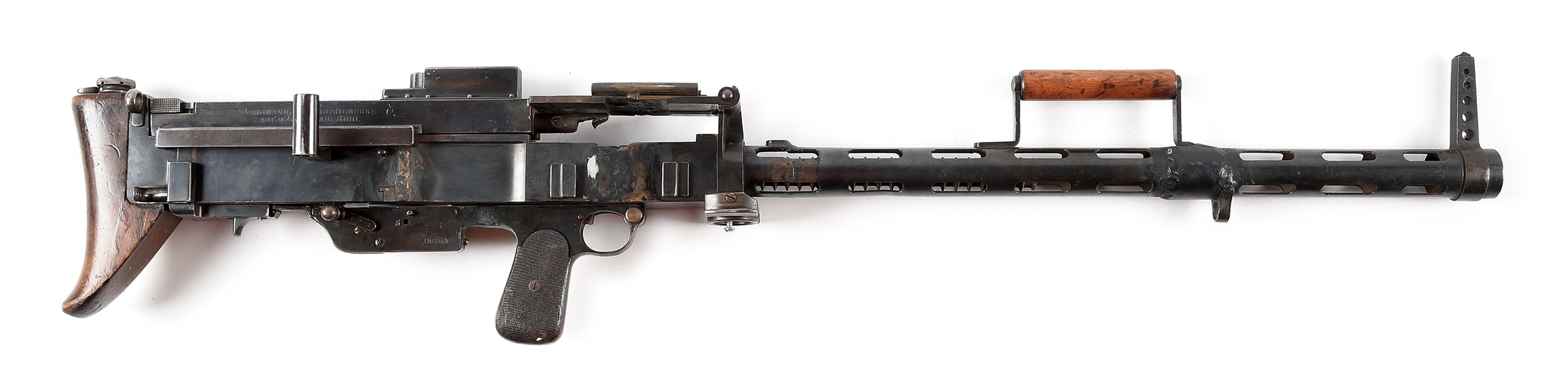 RARE GERMAN WORLD WAR I BERGMANN MG-15NA DISPLAY MACHINE GUN.
