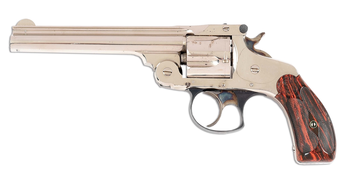 (A) SMITH & WESSON .38 DOUBLE ACTION 3RD MODEL REVOLVER.