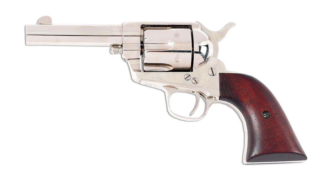 (A) WONDERFULLY RESTORED COLT FRONTIER SIX SHOOTER STORE KEEPER MODEL REVOLVER (1887).