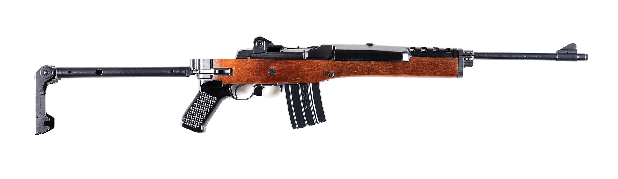 (M) PRE-BAN RUGER MINI-14/5F SEMI-AUTO RIFLE WITH FACTORY LETTER.