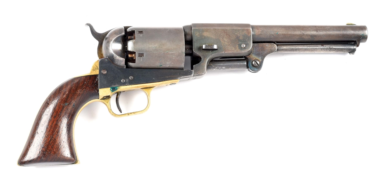 (A) COLT 1848 THIRD MODEL DRAGOON .44 PERCUSSION REVOLVER WITH HOLSTER