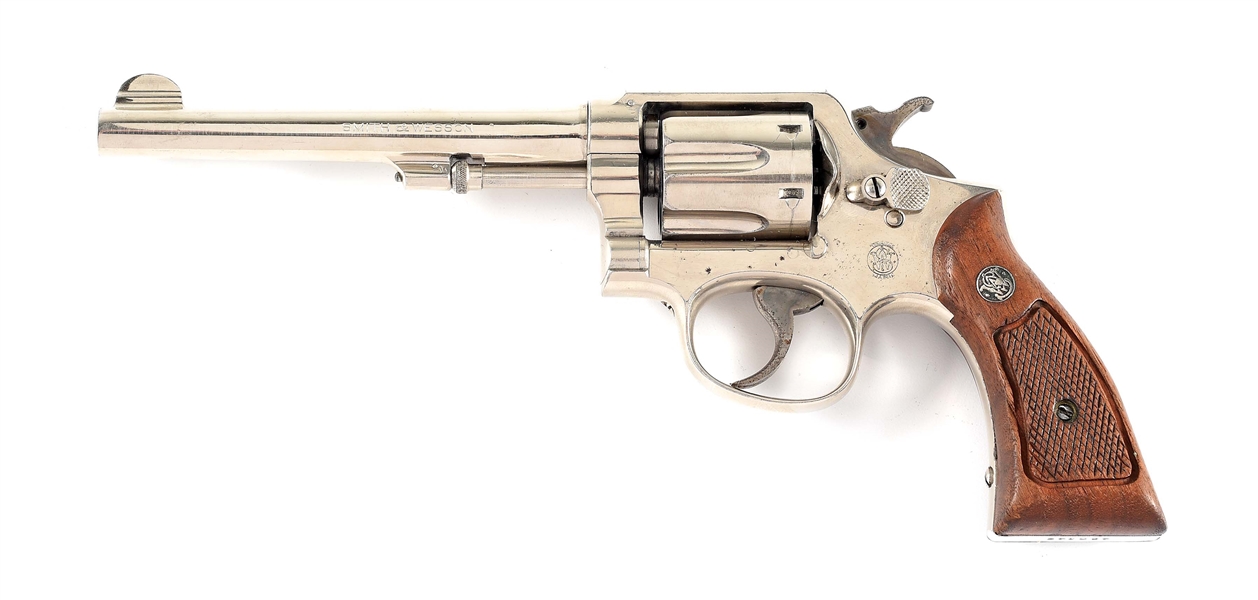 (C) SMITH & WESSON MILITARY AND POLICE MODEL 1905 HAND EJECTOR REVOLVER.